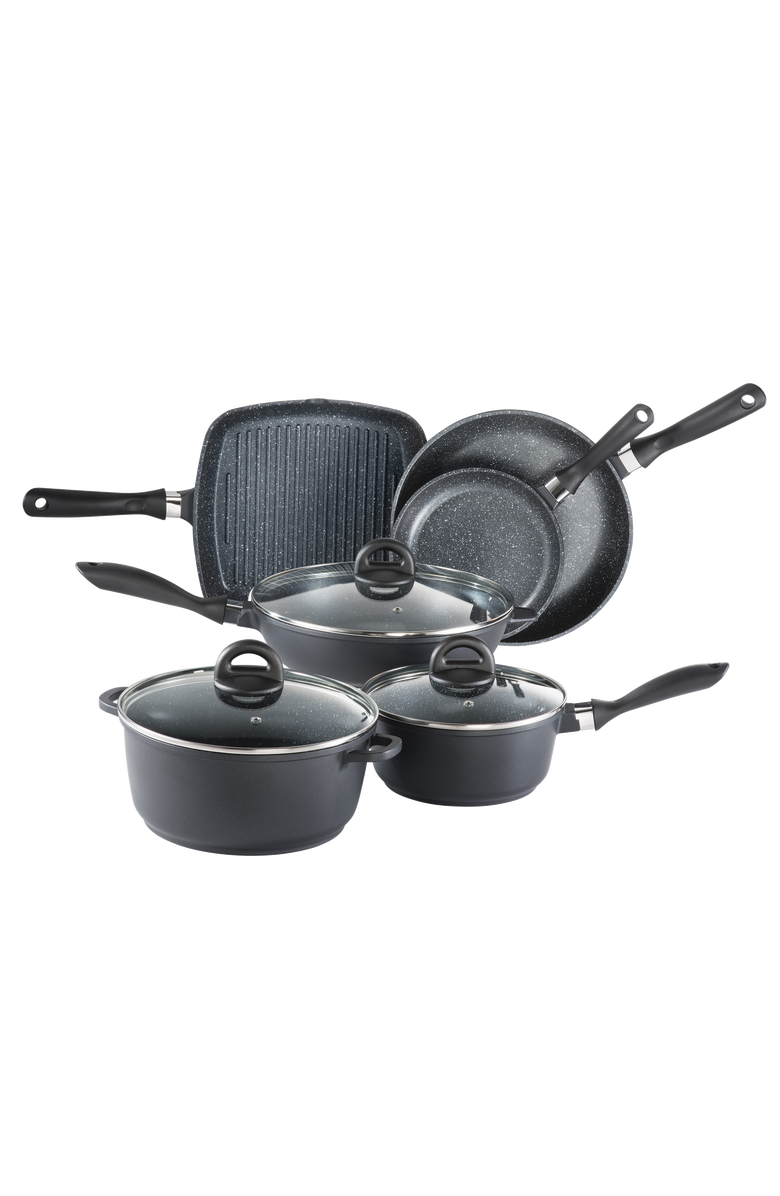Cuisine::pro<sup>®</sup> STONE<sup>™</sup> 9-Piece Cookware Set, Alternate, color, Black