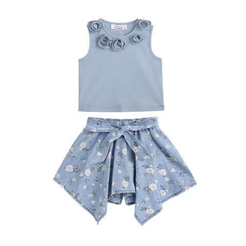 Floral Bow Short Set