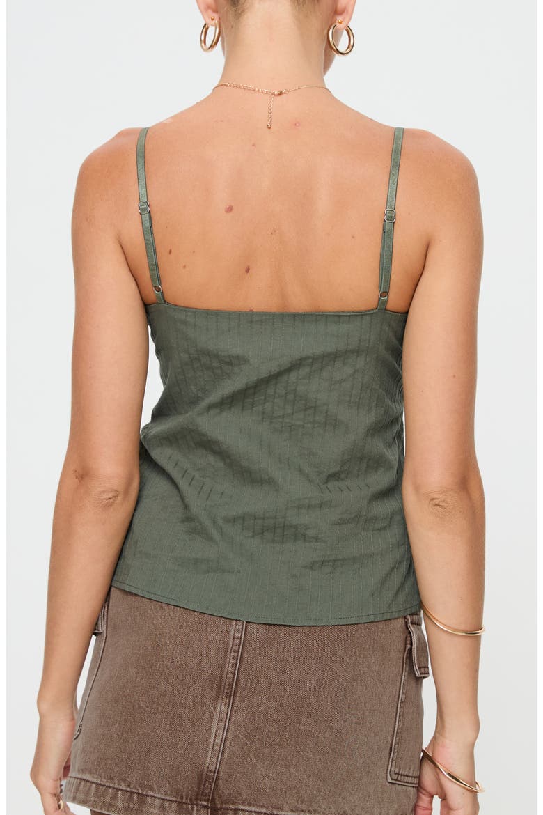 Lunya Lace Trim Tank, Alternate, color, GREEN