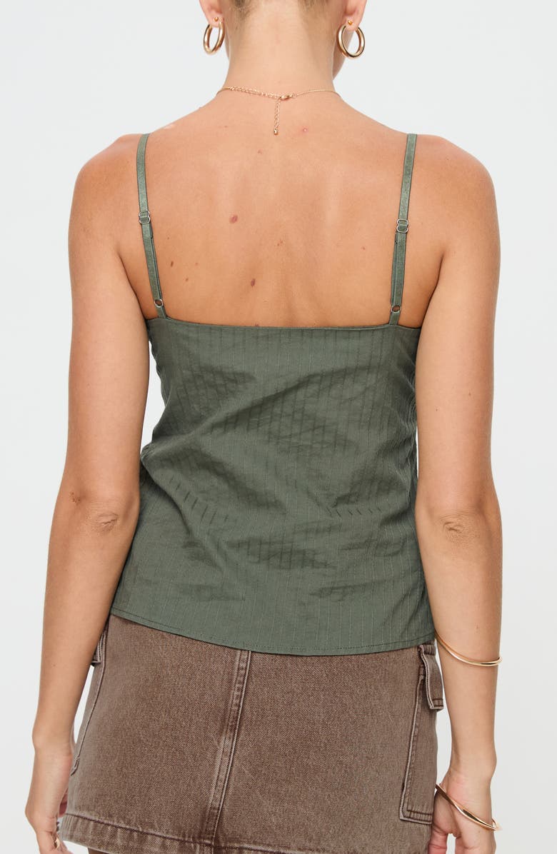 Princess Polly Lunya Lace Trim Tank, Alternate, color, Green