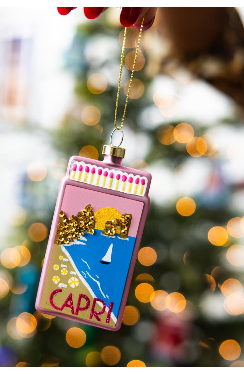 Furbish Matchbook Ornament - Capri, Alternate, color, Pink