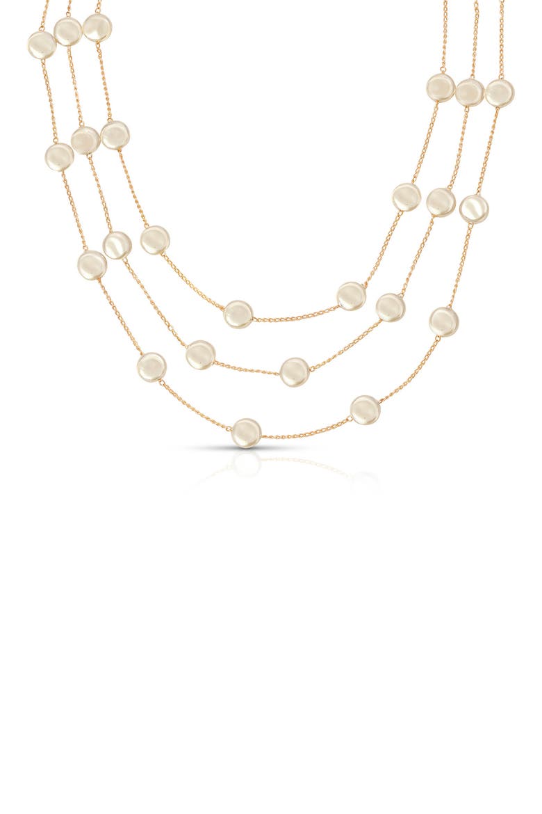 Layered Luster Necklace, Main, color, GOLD