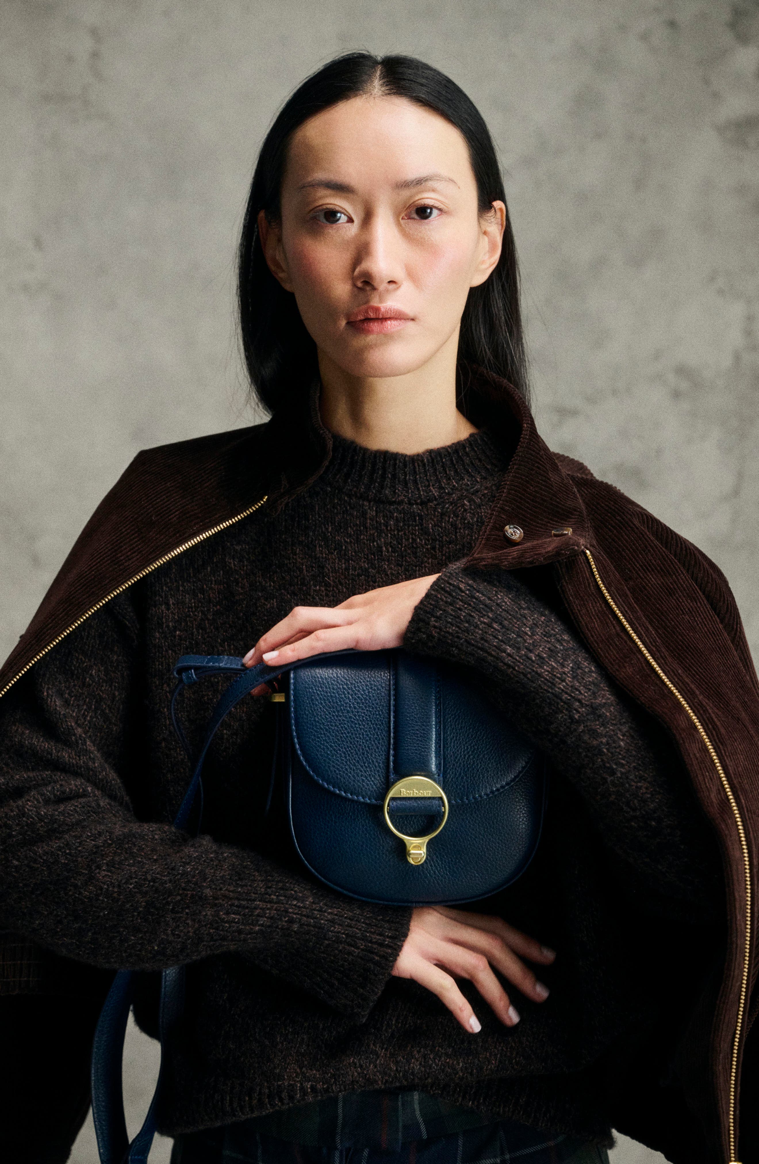 Elm Leather Crossbody Bag, Alternate, color, NAVY