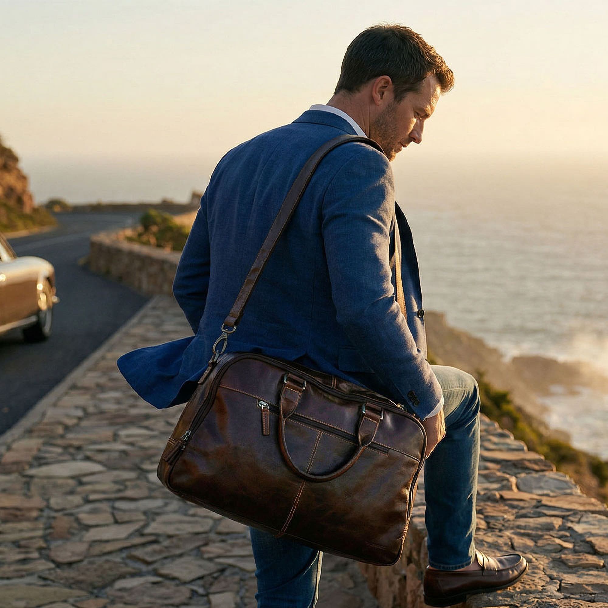 Weekender Duffle Bag, Alternate, color, Brown