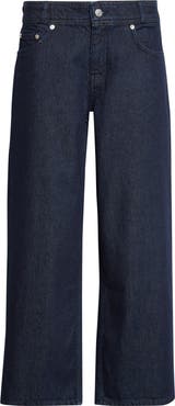 Sandy Liang Thesis Ankle Wide Leg Jeans
