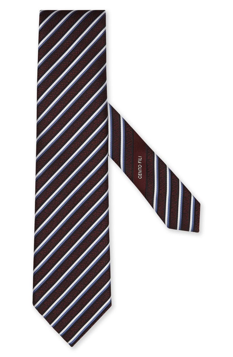ZEGNA TIES Cento Fili Stripe Silk Tie, Main, color,