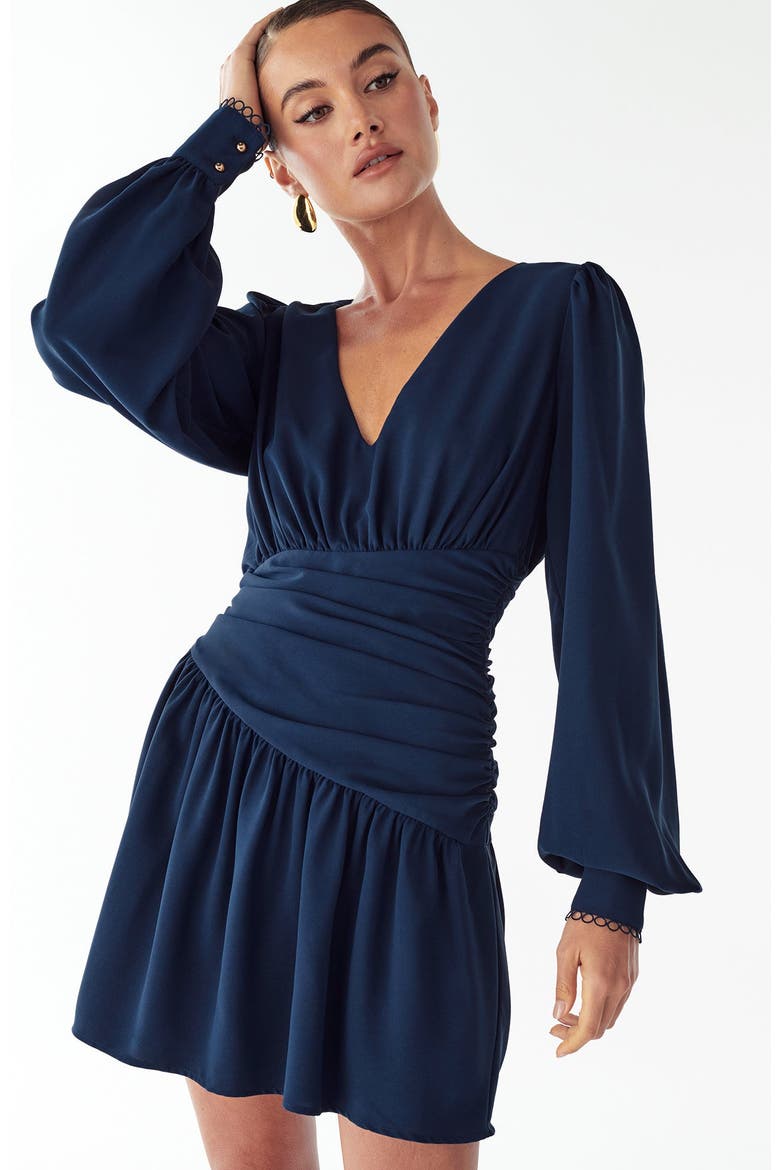 Merry Mini Dress, Alternate, color, Navy Blue