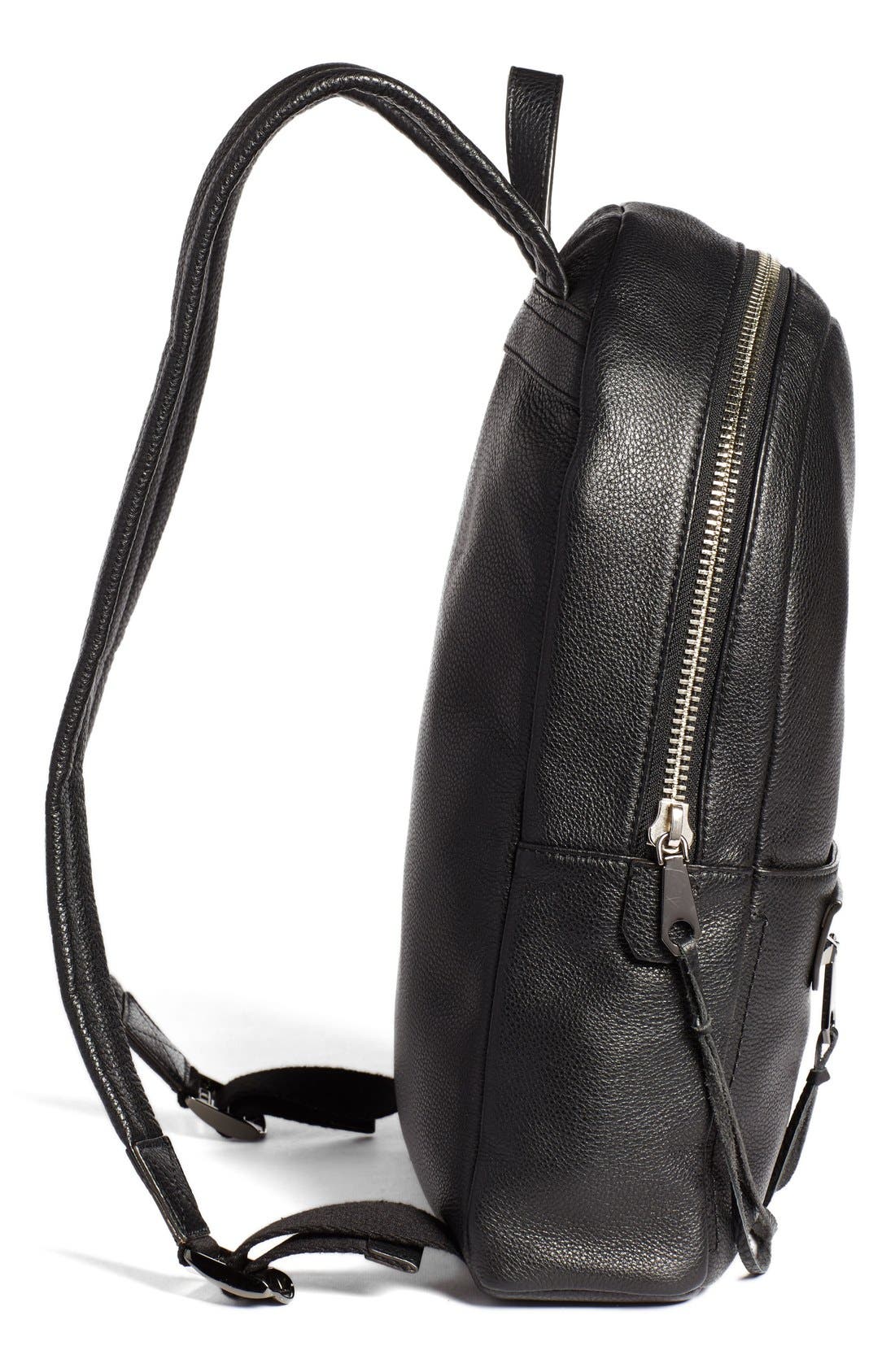 Rebecca Minkoff 'Always On Regan' Leather Backpack, Alternate, color, 