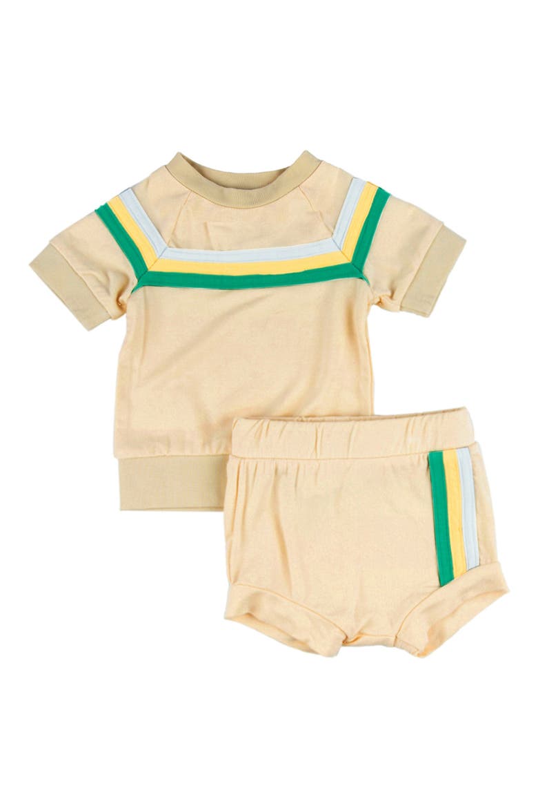 Carlo Stripe Short Sleeve Pullover & Shorts Set, Main, color, RETRO SPORT