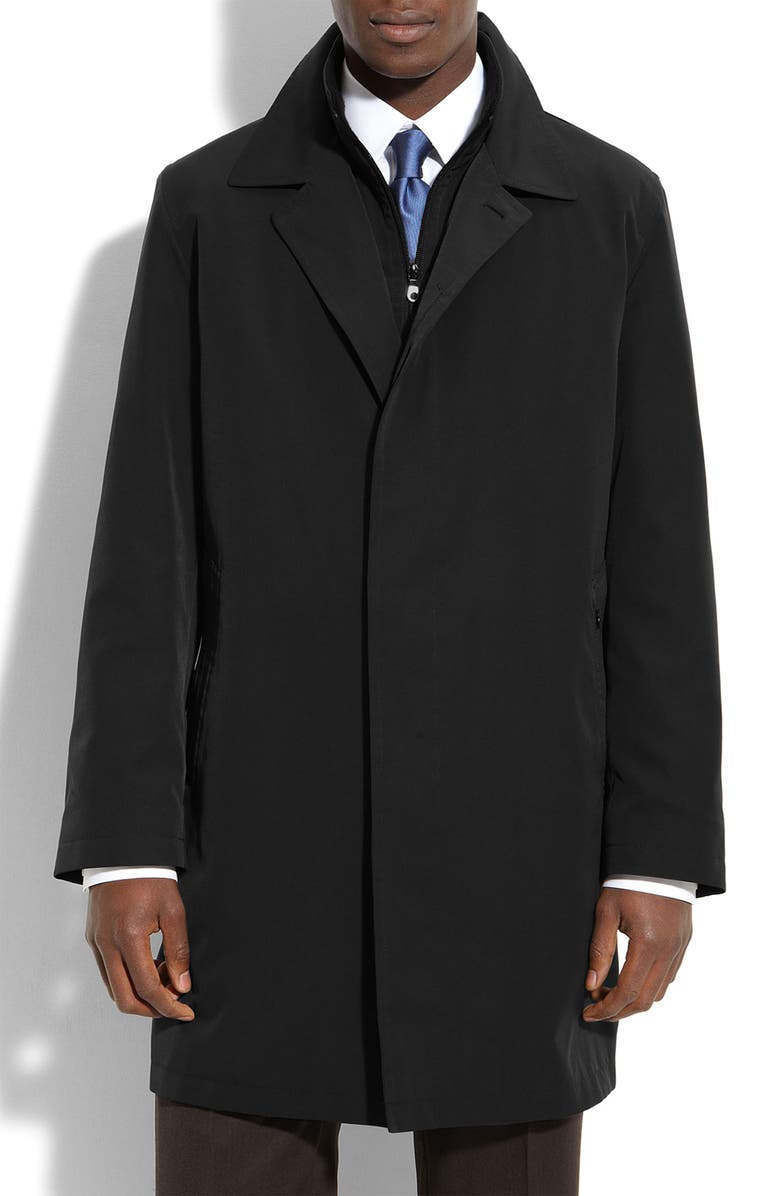 Sanyo Microfiber Double Collar Coat, Main, color, 