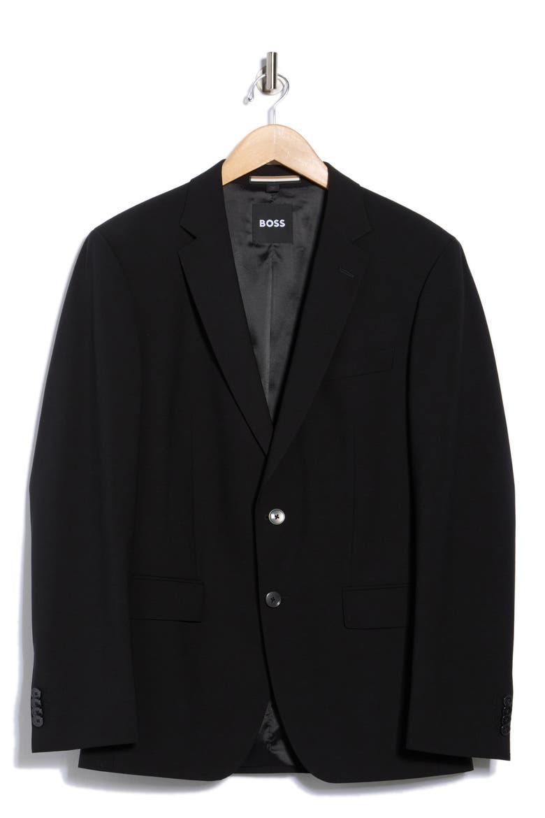 Huge Virgin Wool Blend Sport Coat, Alternate, color, BLACK