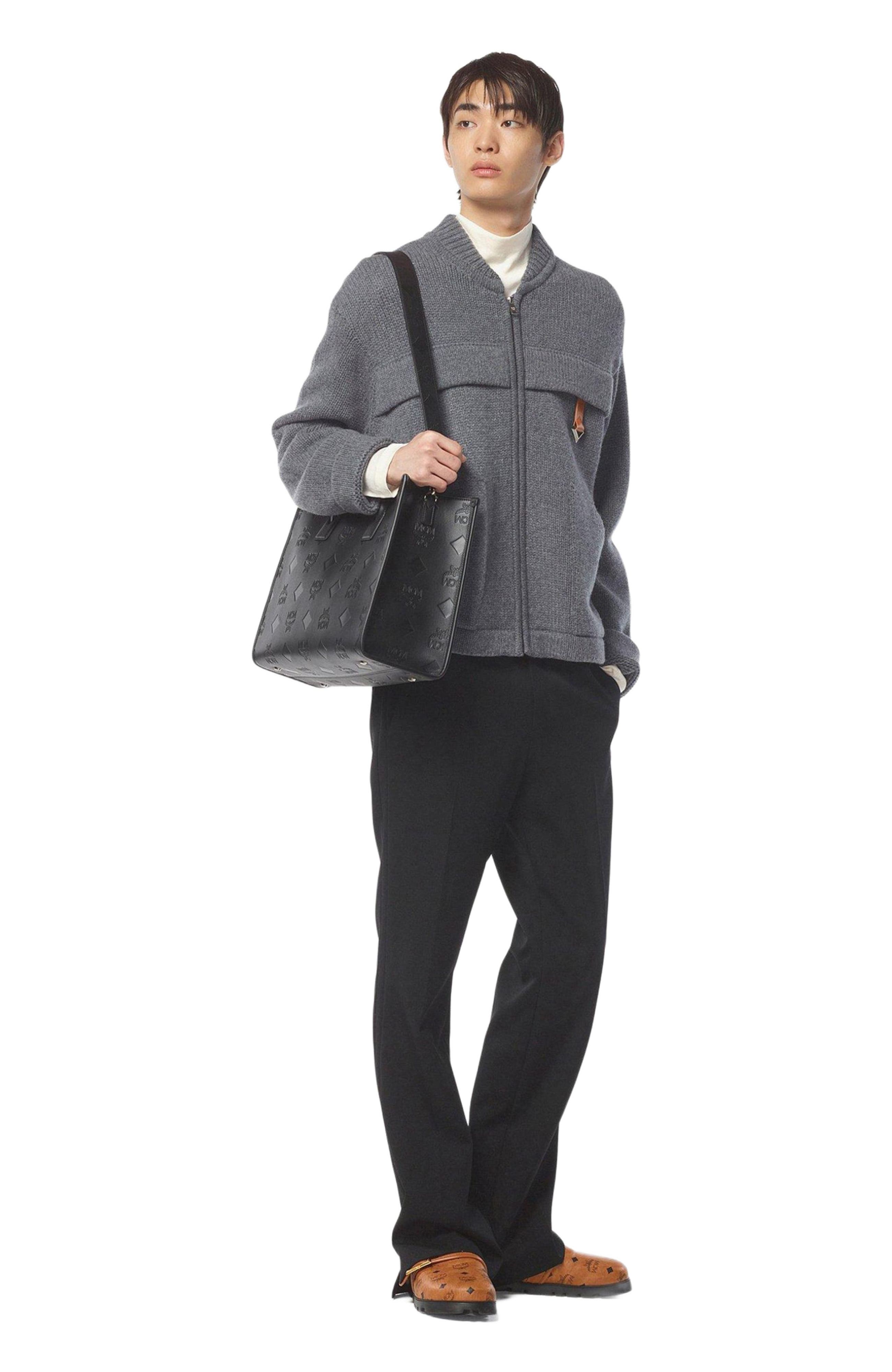 MCM München Tote in Maxi Monogram Leather, Alternate, color, 