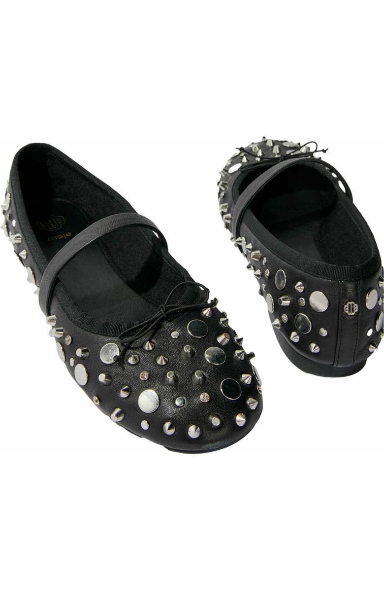 maje Studded ballet flats, Alternate, color,