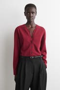 COS Merino Wool V-Neck Cardigan