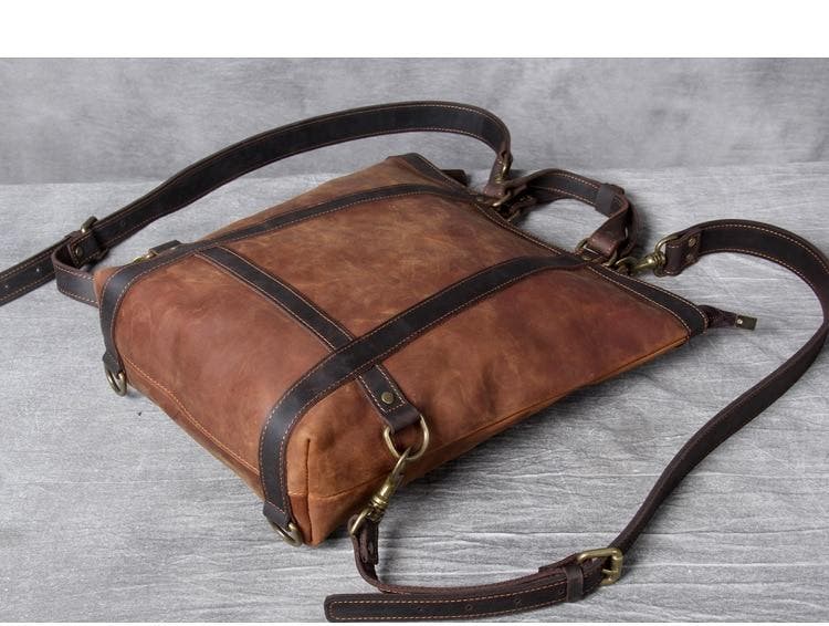 STEEL HORSE LEATHER The Icarus | Handmade Vintage Leather Backpack, Alternate, color, Brown