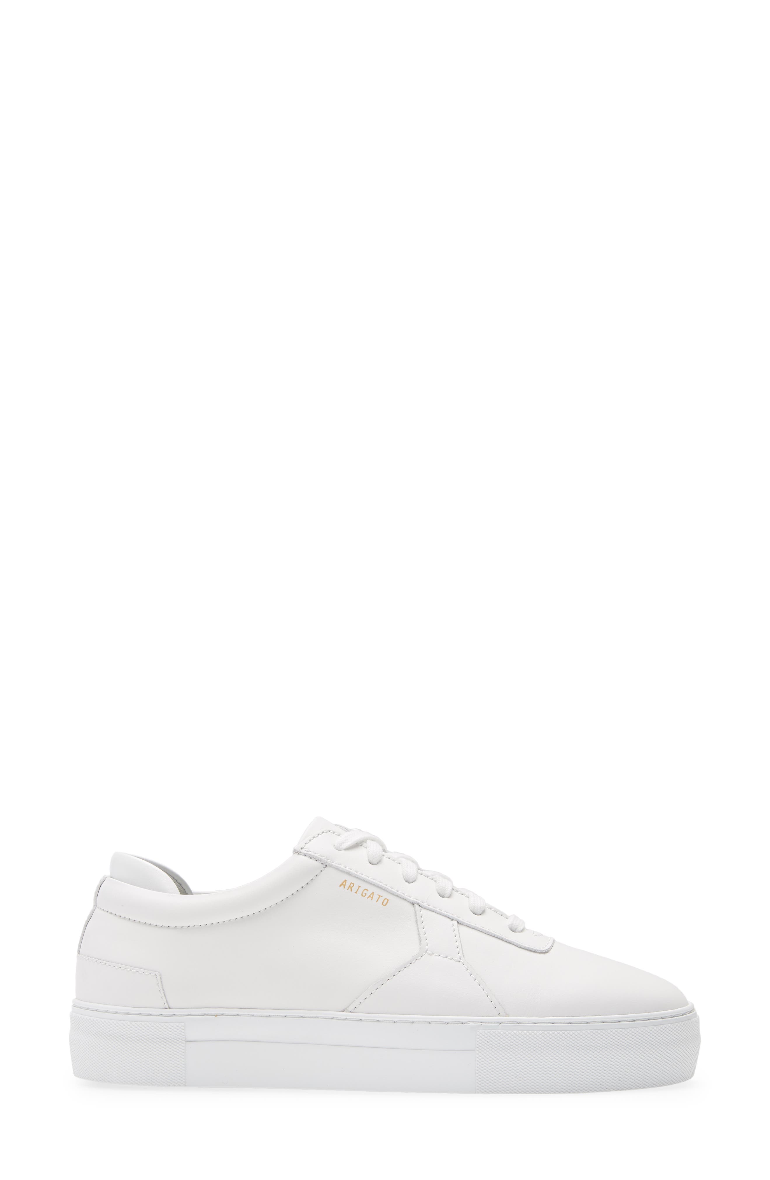 Platform Sneaker, Alternate, color, WHITE LEATHER