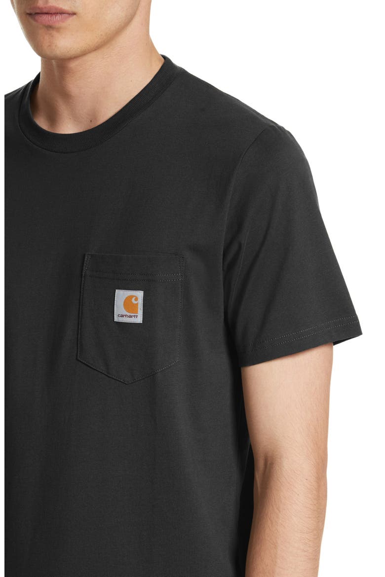 Logo Pocket T-Shirt, Alternate, color, BLACK