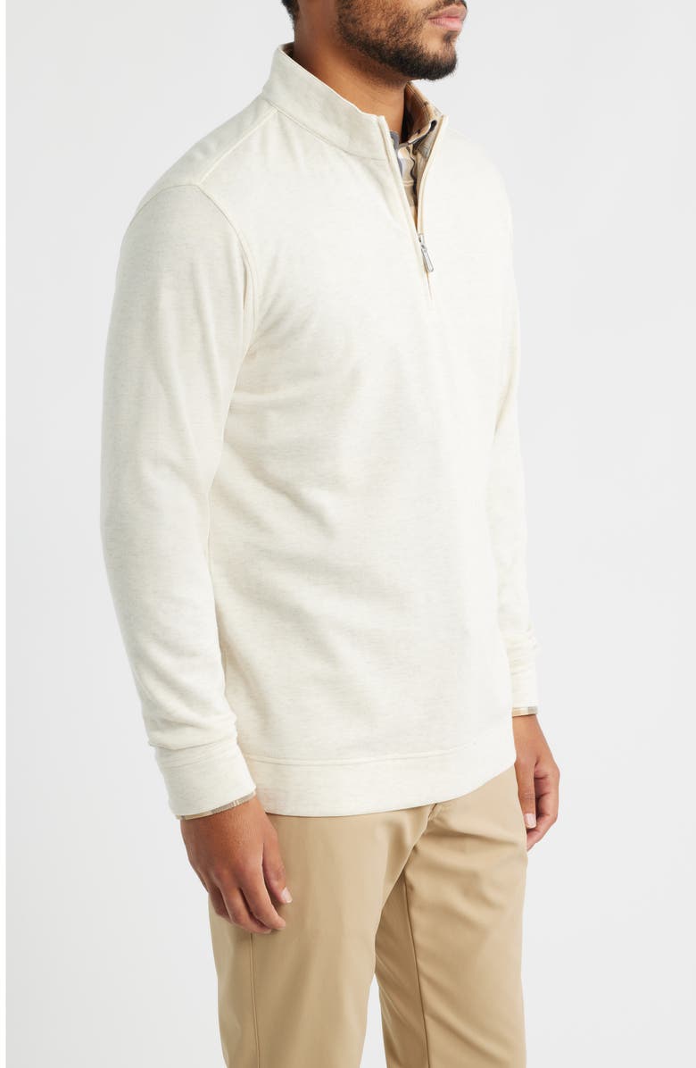 Mizzen+Main Crandall Quarter Zip Pullover, Alternate, color, Birch Heather