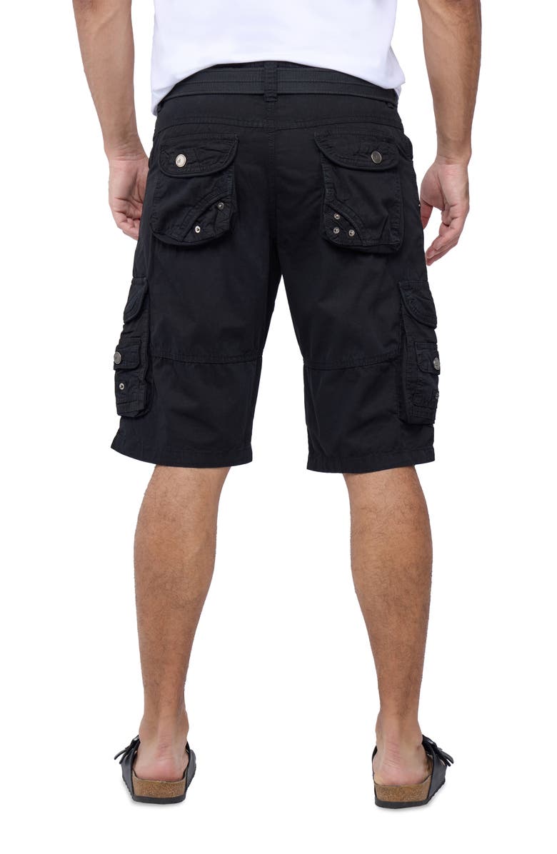 XRAY Belted Bermuda Cargo Shorts, Alternate, color, Black