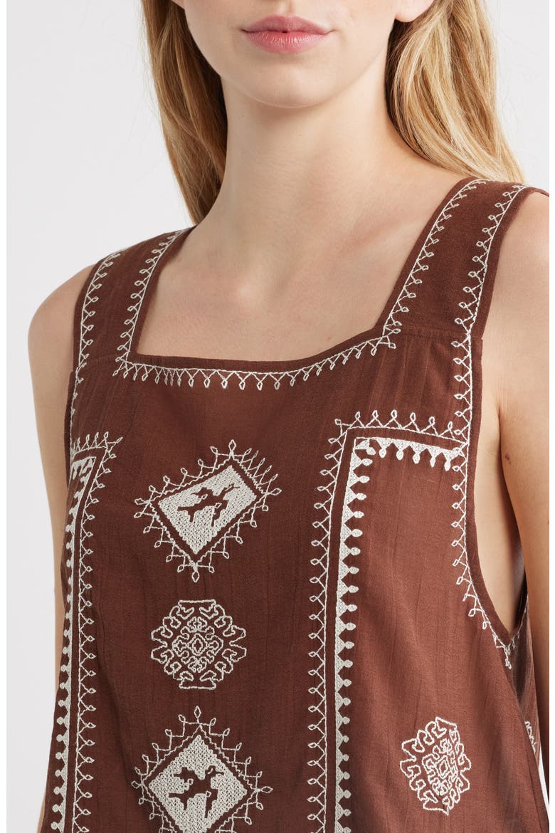 The Sparrow Tank Top, Alternate, color, CHOCOLATE