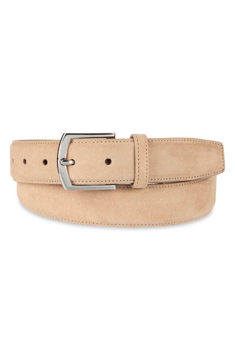 Cole Haan Suede Belt, Main, color, Khaki