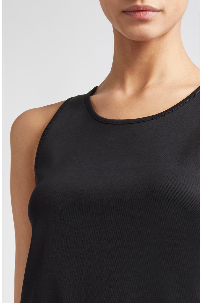 Isha Cotton Tank, Alternate, color, BLACK