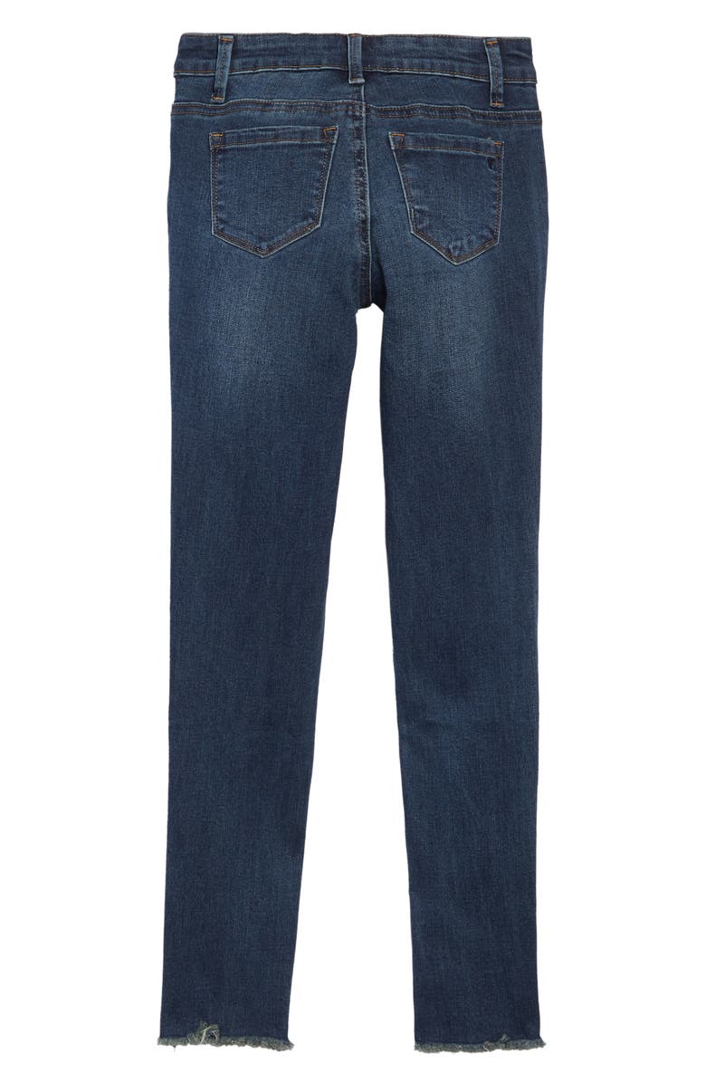 Tractr Fray Hem Skinny Jeans, Alternate, color, 