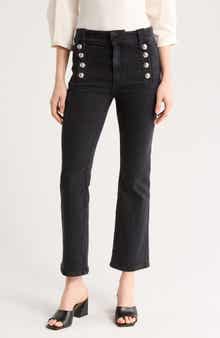 Derek Lam 10 Crosby Robertson High Waist Crop Flare Leg Pants