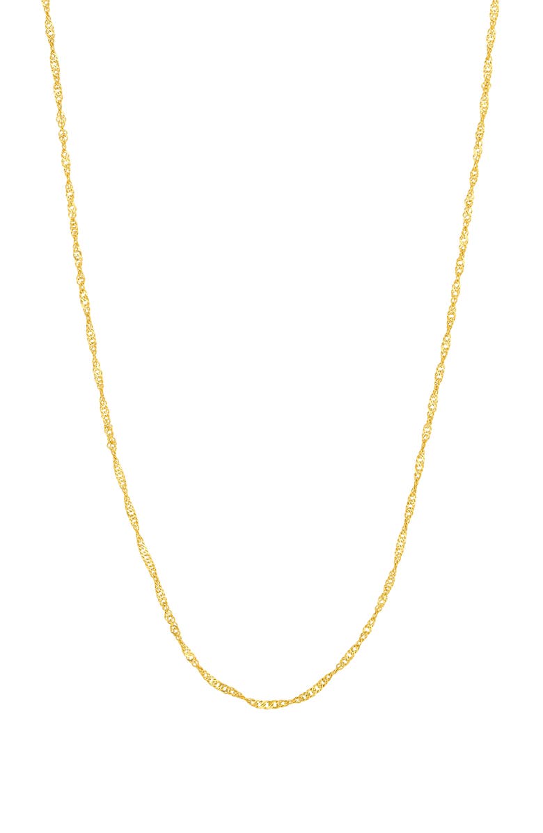 HAWLEY ST 14K Gold Singapore Chain Necklace, Main, color, 