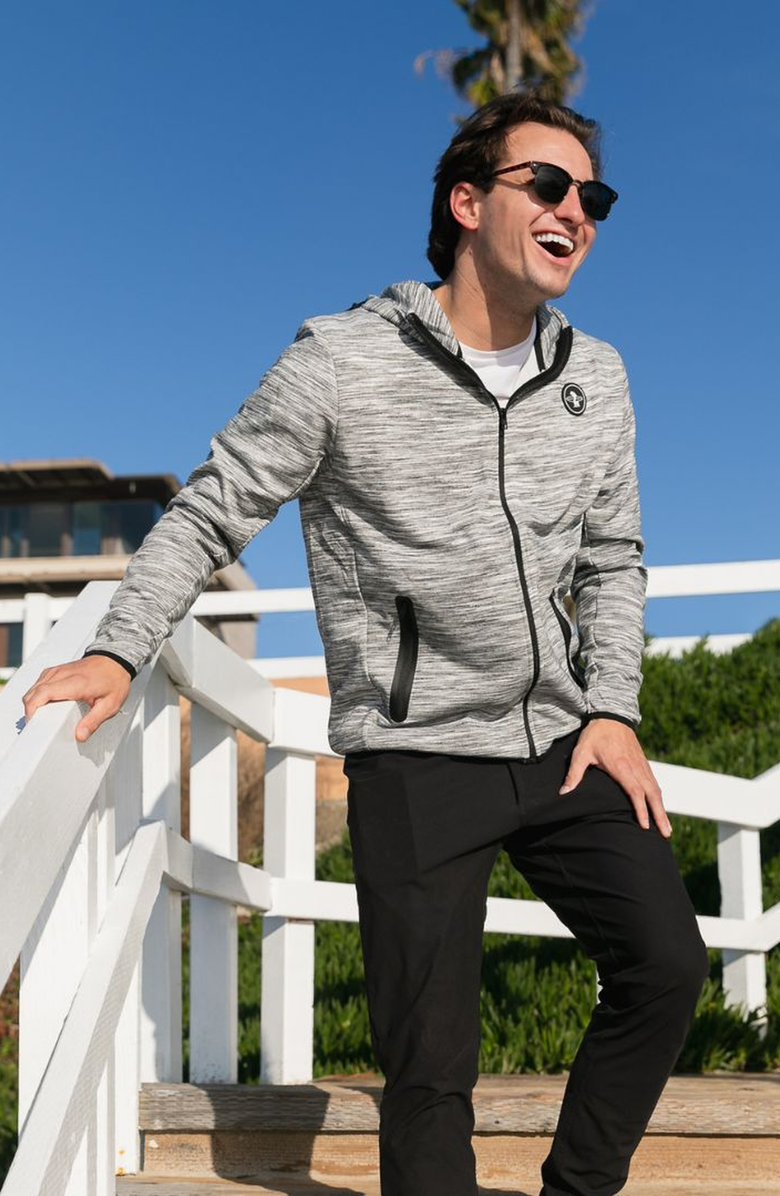 Everyday California Palisade Zip Up Jacket, Alternate, color, White Fleck