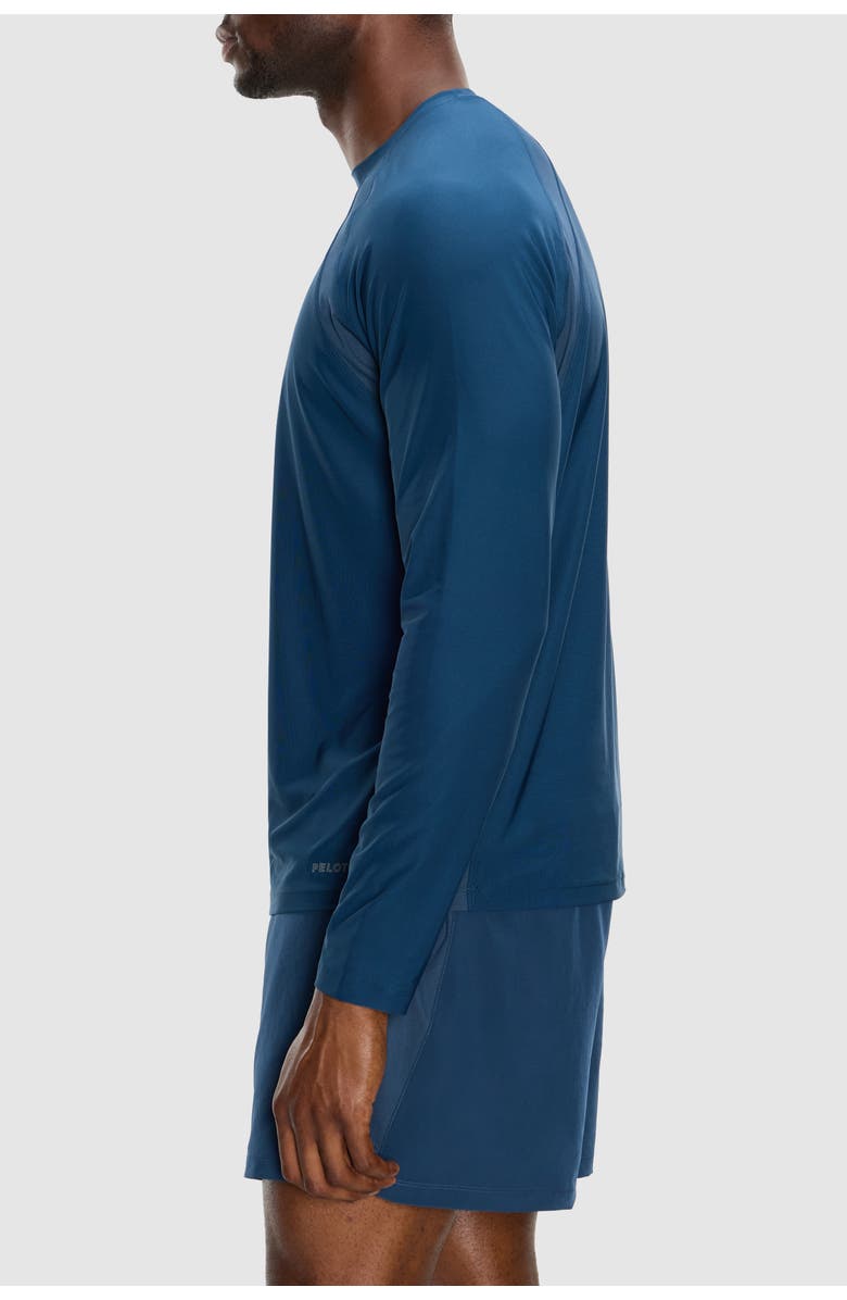 Peloton Essential Jersey Rib Long Sleeve, Alternate, color, Marine Navy