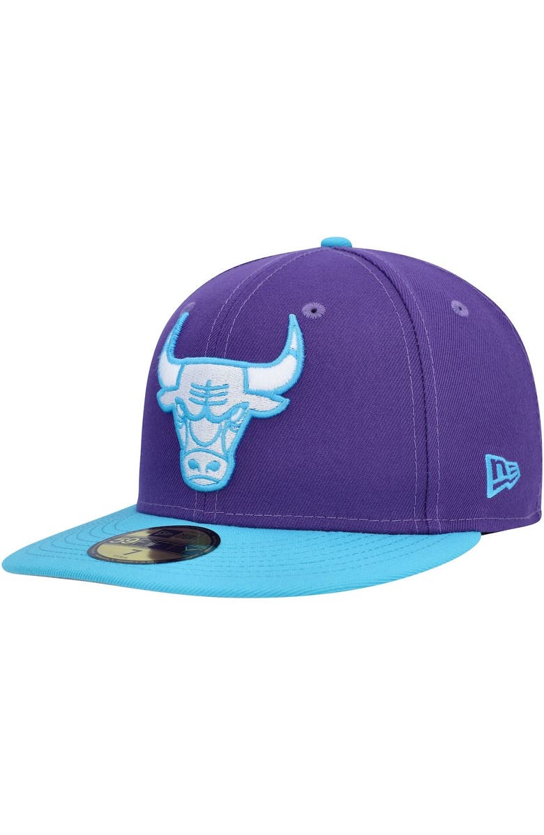 New Era Men's New Era Purple Chicago Bulls Vice 59FIFTY Fitted Hat, Alternate, color, 