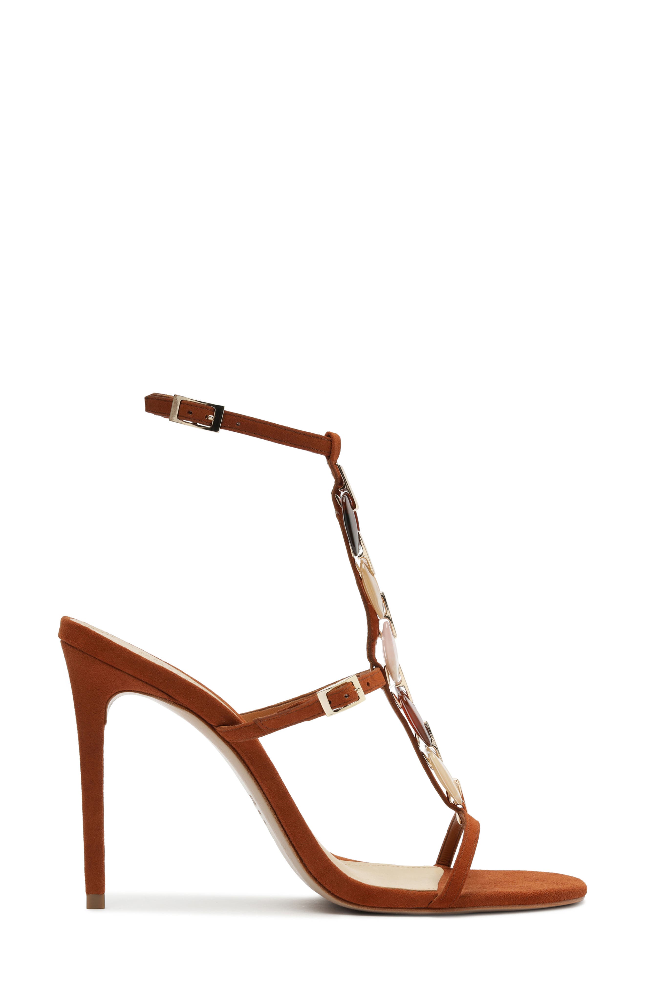 Schutz Cassandra Chain Ankle Strap Sandal, Alternate, color, 