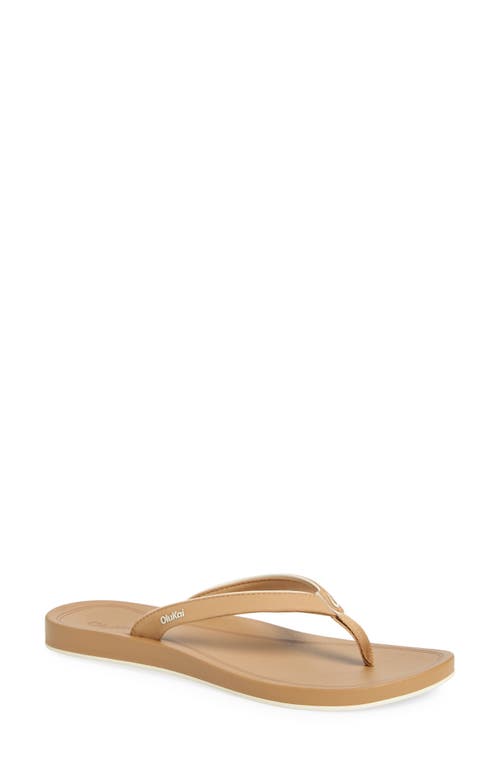 Olukai Uiki Water Resistant Flip Flop In Sand