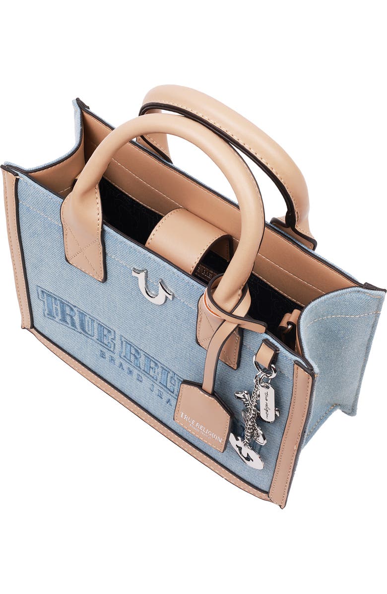 True Religion Bombe Denim Tote Bag, Alternate, color, Denim