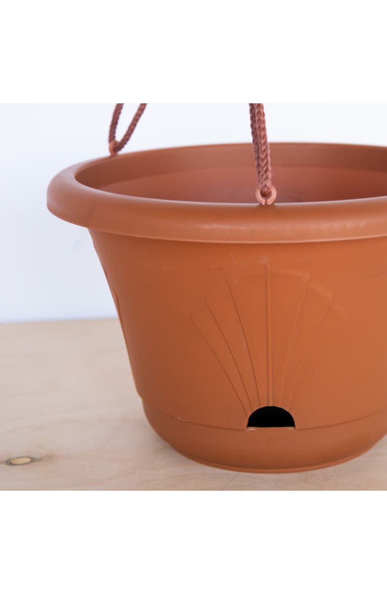 Bloem 13 Inch Lucca Self Watering Hanging Basket, Alternate, color, Brown