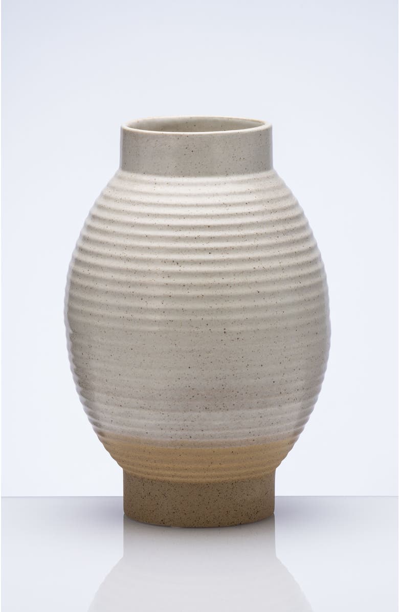 DinaDecor Greece Short Vase, Alternate, color, Neutral