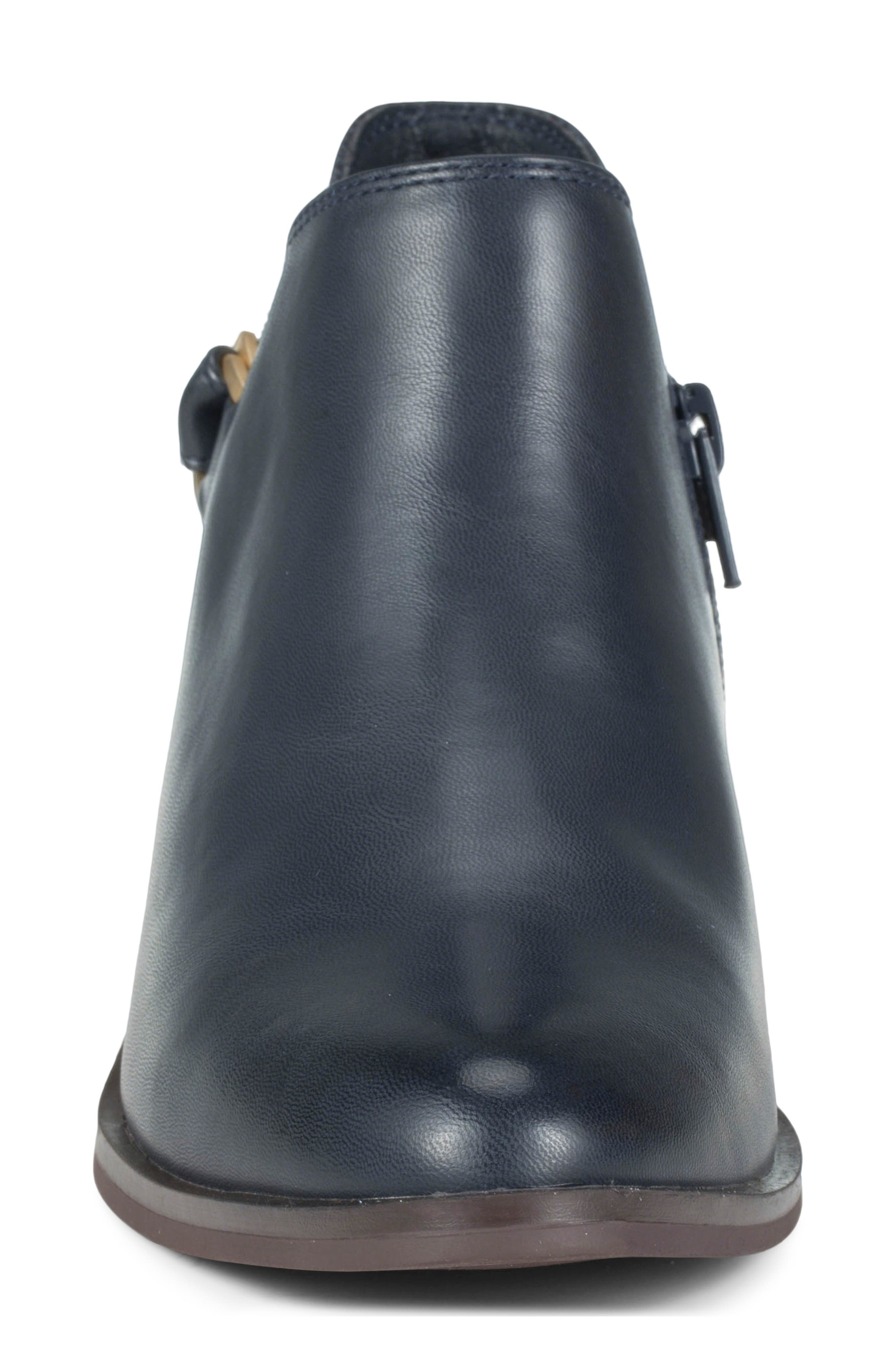 Duala Block Heel Ankle Bootie, Alternate, color, NAVY
