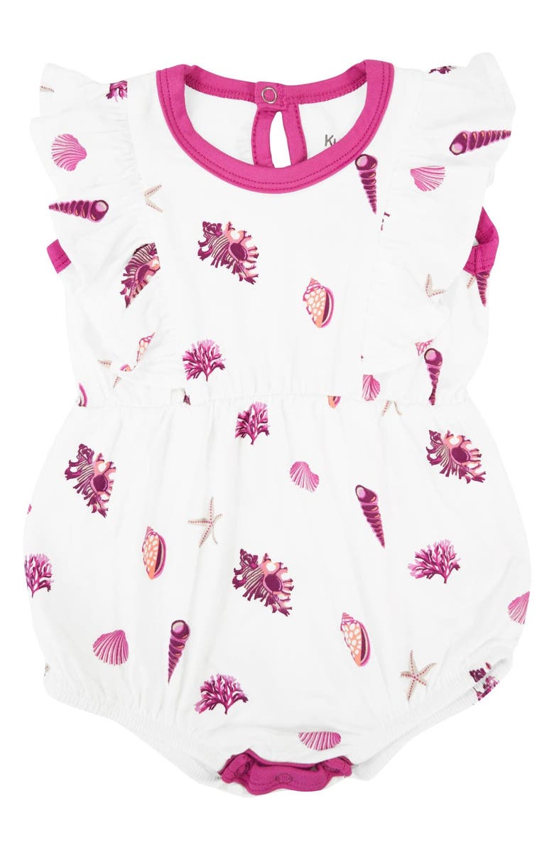 Kyte BABY Kids' Raspberry Shell Stretch Bubble Romper, Main, color, 