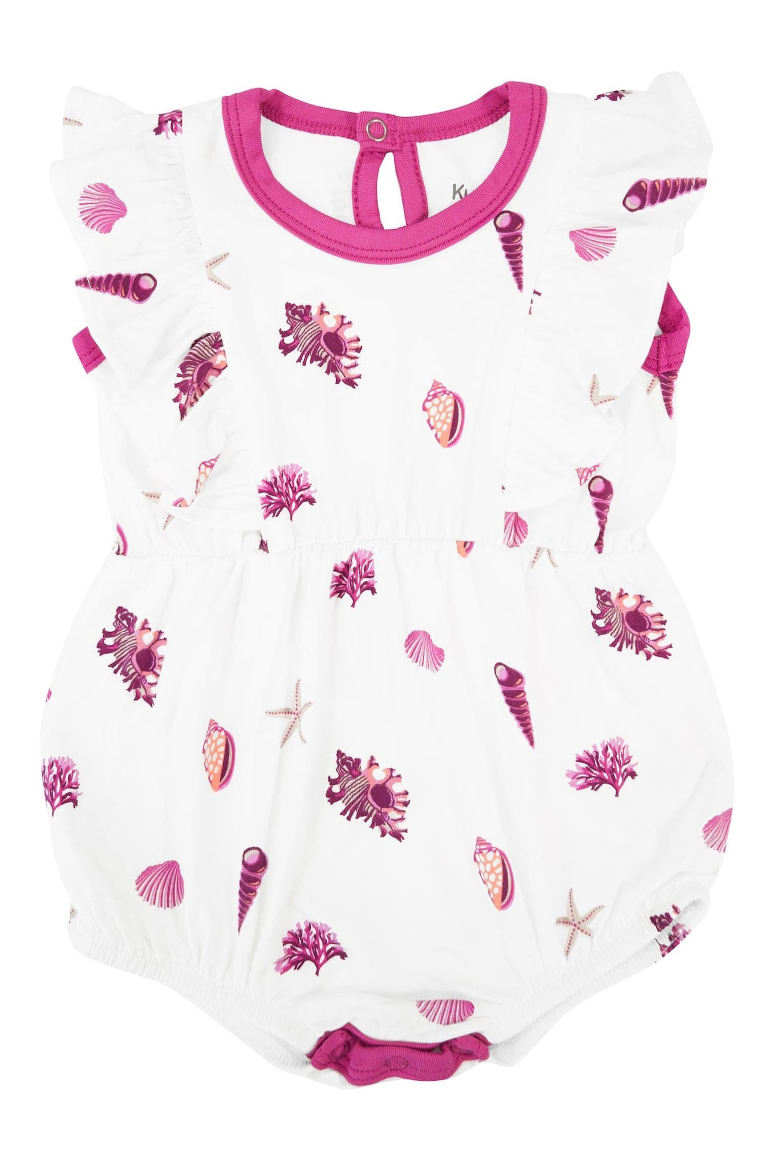 What Is Raspberry Boba Kyte BABY Kids' Raspberry Shell Stretch Bubble Romper | Nordstromrack