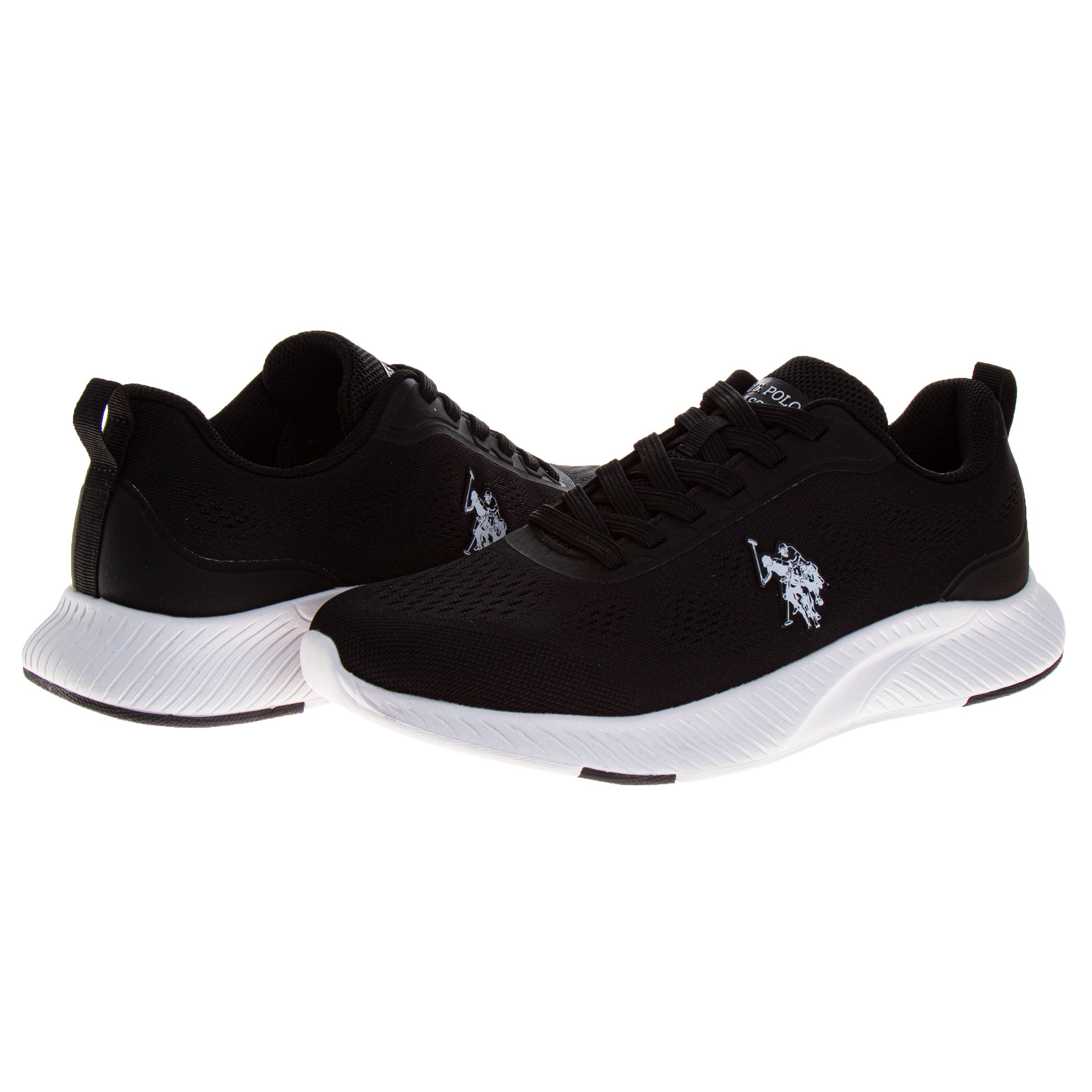 U.S. POLO ASSN US Polo Assn Sneaker Mens Adults, Alternate, color, Black White