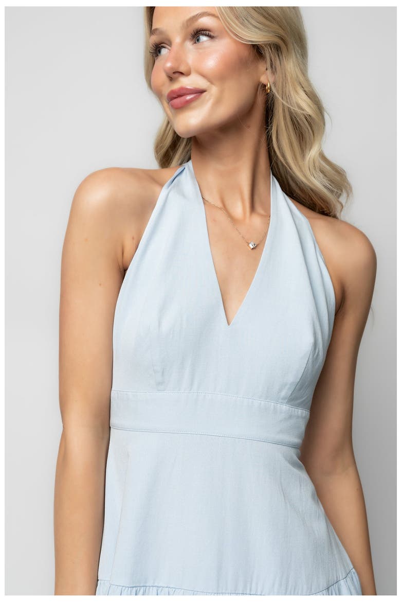 Savannah Tiered Maxi Dress, Alternate, color, Light Blue