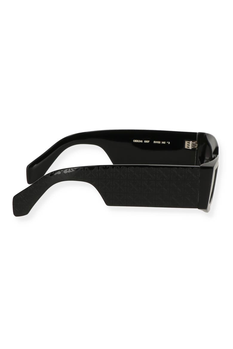 Cary 52mm Rectangular Sunglasses, Alternate, color, BLACK DARK GREY