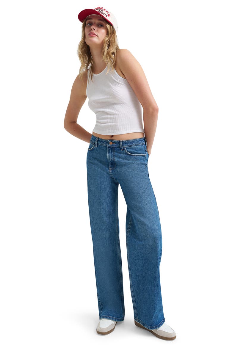Western High Waist Wide Leg Jeans, Alternate, color, SPARROW