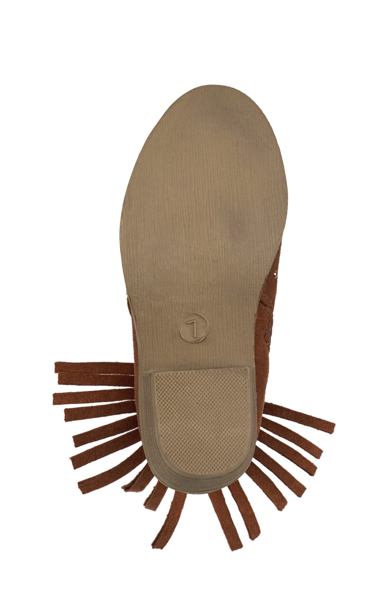 Lucky Brand Rachel Fringe Boot, Alternate, color, Cognac