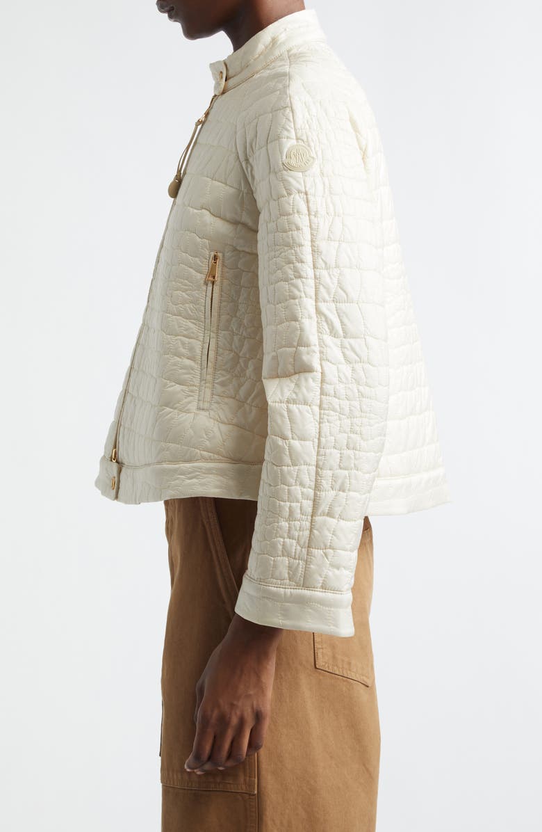 Moncler Aubrieta Quilted Down Jacket, Alternate, color, Neutral