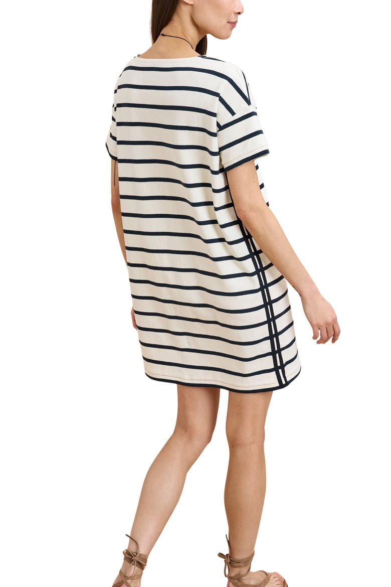 Breton Dress, Alternate, color, Ecru/Navy
