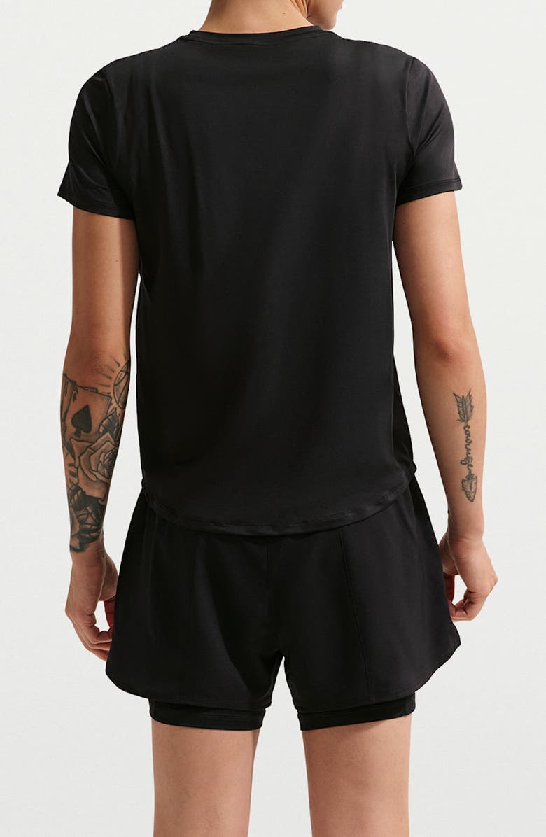 Nike One Classic Dri-FIT Training Top, Alternate, color, 013 Black/White