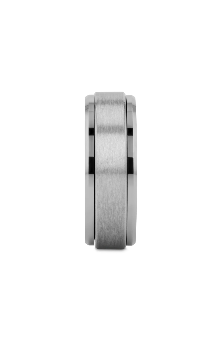 Larson Jewelers Revolution Tungsten Carbide Spinning Band, Alternate, color, Metallic Silver
