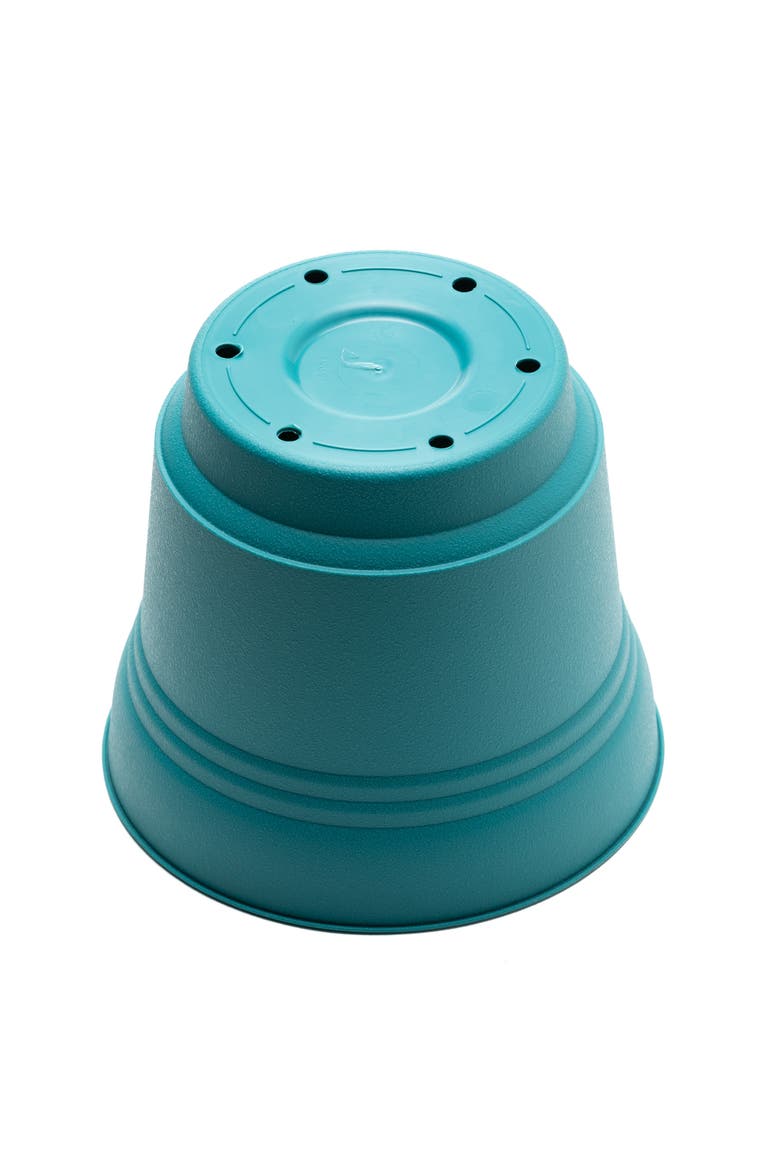 10 Inch Saturn Round Planter With Saucer Tray, Alternate, color, Blue